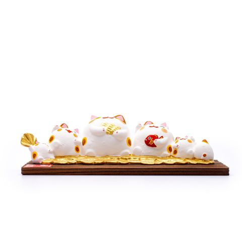 Bộ Tượng Mèo May Mắn Mini Nhật Bản