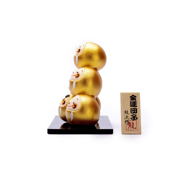 Tượng Daruma Vàng Xếp Chồng