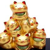 Tượng Mèo Khai Kim vận