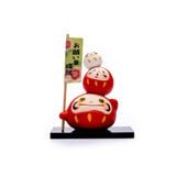Daruma May Mắn 3 Tầng Nhật Bản - Màu Đỏ