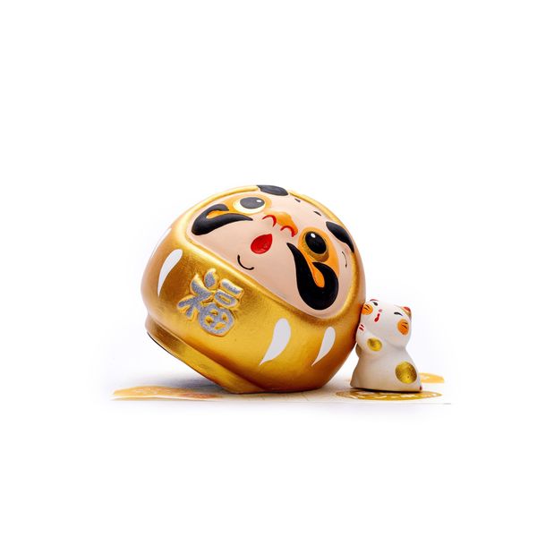 Ống Heo Daruma Vàng May Mắn