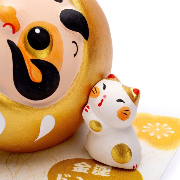 Ống Heo Daruma Vàng May Mắn