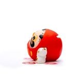 Ống Heo Daruma Đỏ May Mắn