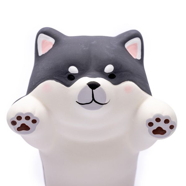 Tượng Chó Shiba Size Lớn - Màu Đen