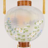 Đèn Lồng Cung Đình Gotenomaru Hagi số 13 Kinu Tranh Lụa Đôi