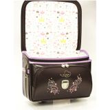 Cặp Randoseru Mimi Cube Yoko Brown X Metallic Lavender