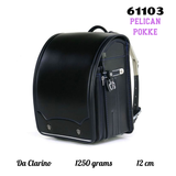 Cặp Randoseru Pelican Pokke Đen Chỉ Lam