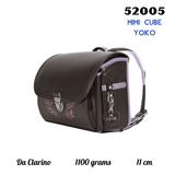 Cặp Randoseru Mimi Cube Yoko Brown X Metallic Lavender