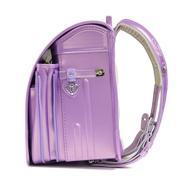 Cặp Randoseru Pelican Pokke Tím Ánh Kim