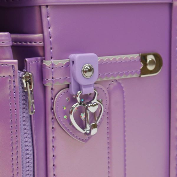 Cặp Randoseru Pelican Pokke Tím Ánh Kim