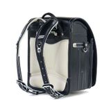 Cặp Randoseru Pelican Pokke Đen Chỉ Lam