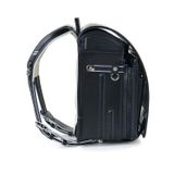 Cặp Randoseru Pelican Pokke Đen Chỉ Lam