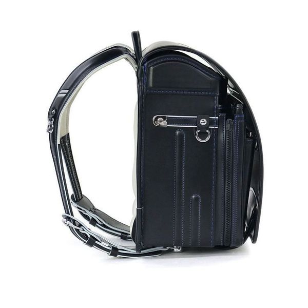 Cặp Randoseru Pelican Pokke Đen Chỉ Lam