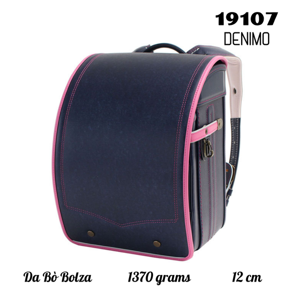 Cặp Randoseru Denimo Navy X Peach Blossom