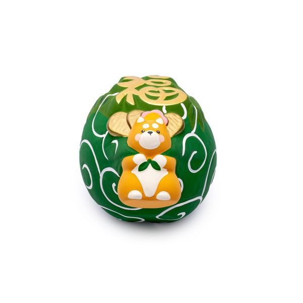 Ống Heo Chó Shiba Mang Túi Vận May - Size Lớn - Màu Nâu