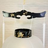 Đèn Lồng Cung Đình Gotenmaru số 11 Makie Tranh Lụa 011