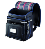Cặp Randoseru Wonder Shiny Black X Marine Blue