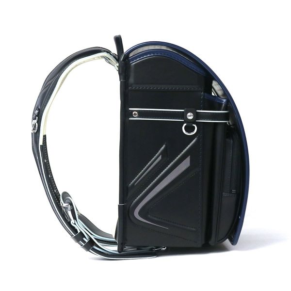 Cặp Randoseru Amity Black x Marine Blue - Marine Blue Stitching