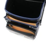 Cặp Randoseru Amity Black x Marine Blue - Marine Blue Stitching