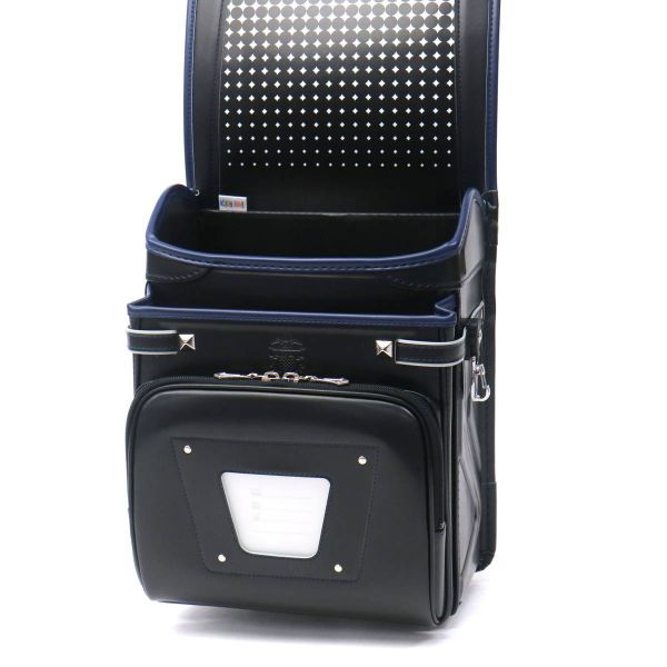 Cặp Randoseru Amity Black x Marine Blue - Marine Blue Stitching