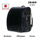 Cặp Randoseru Amity Black x Marine Blue - Marine Blue Stitching