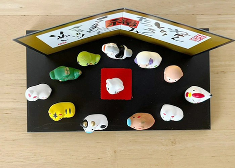 Bộ Tượng 12 Con Giáp Gốm Sứ Cao Cấp Nhật Bản