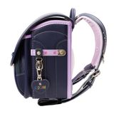 Cặp Randoseru Mimi Cube Yoko Denim X Violets - Purple Stitching