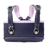 Cặp Randoseru Mimi Cube Yoko Denim X Violets - Purple Stitching