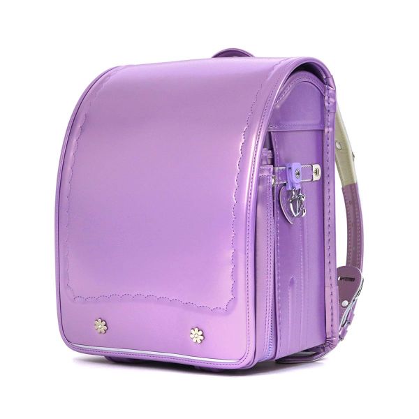 Cặp Randoseru Pelican Pokke Tím Ánh Kim