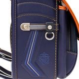 Cặp Randoseru Mimi Cube Yoko Denim X Camel - Yellow Stitching