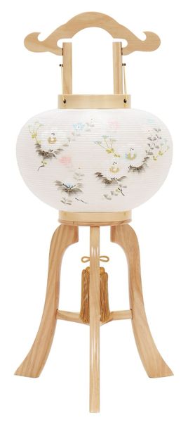 Đèn Lồng Cung Đình Shiraki Mai số 10 Tranh Lụa Đôi