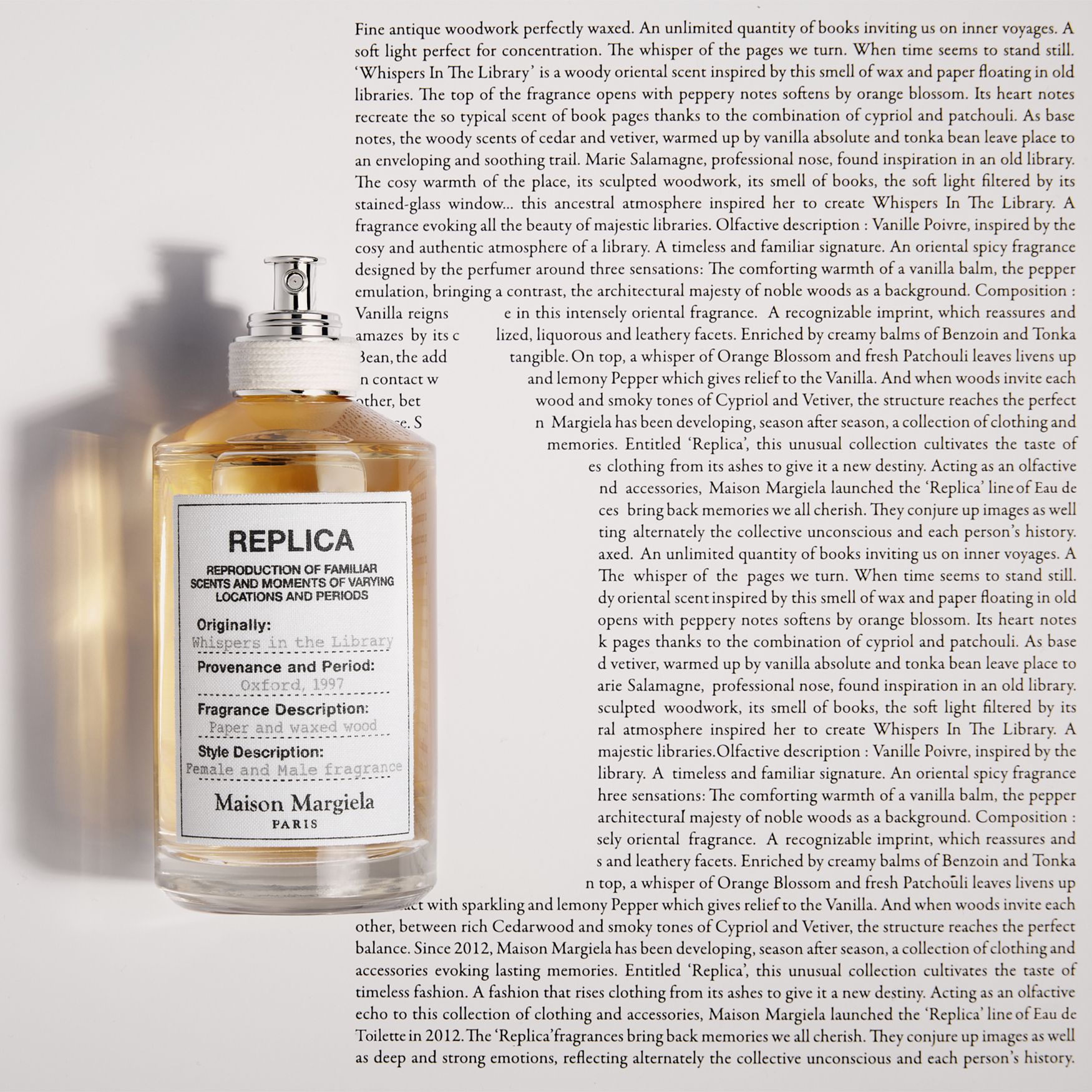 Maison Margiela Replica Whispers In The Library The 18th Perfume