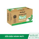  Sữa đậu nành Nuti Nguyên Chất bịch 200ml 