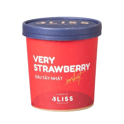  KEM DÂU TÂY NHẬT SORBET 473ML BLISS PREMIUM GELATO 