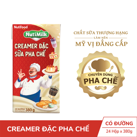  Creamer đặc sữa pha chế NutiMilk Hộp 380g 