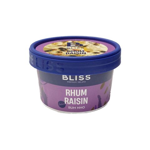  KEM RUM NHO 80ML BLISS PREMIUM GELATO 