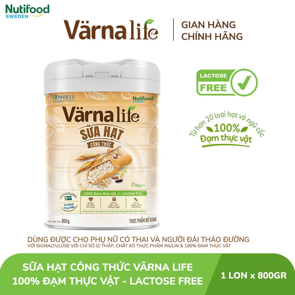  Thực phẩm bổ sung sữa hạt công thức Varna Life 