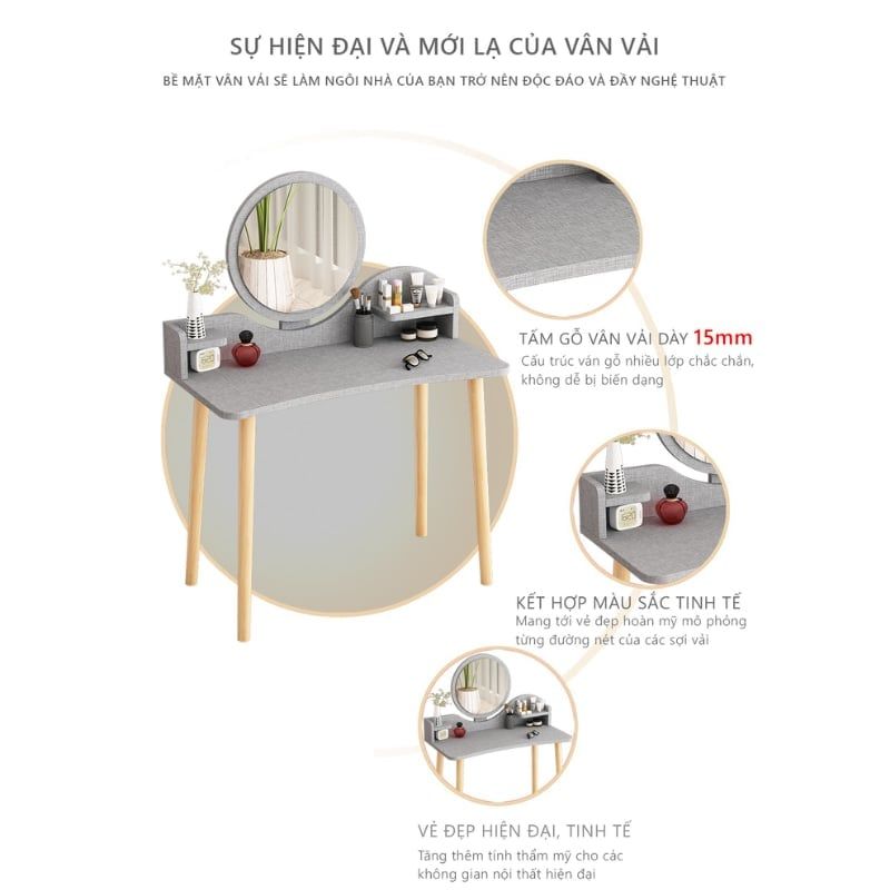 Bàn Trang Điểm Phong Cách Nhật Bản GP196