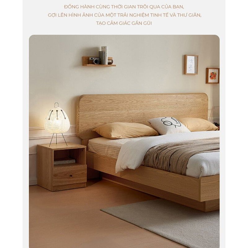Tab đầu giường gỗ đa năng phong cách Nordic - GP343