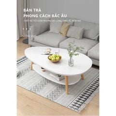 Bàn trà phong cách Bắc Âu hình quả trứng GP56