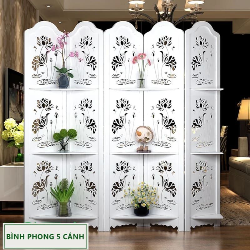 Bình phong hoa sen IG478