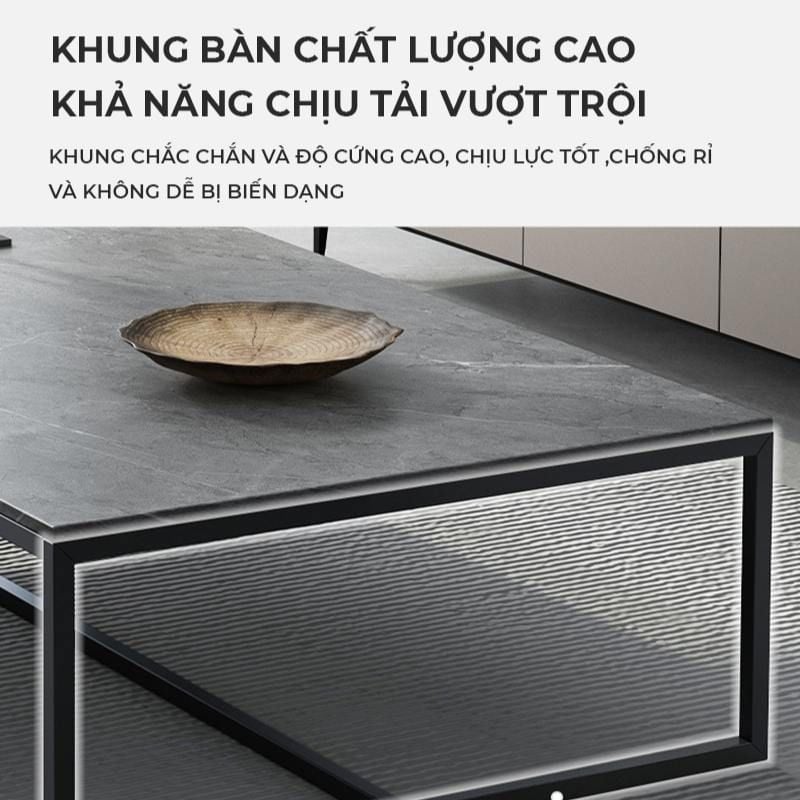 Bàn trà sofa vân đá sang trọng GM150
