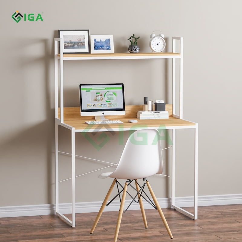 Bàn làm việc tích hợp giá sách hiện đại, gọn nhẹ - GM26