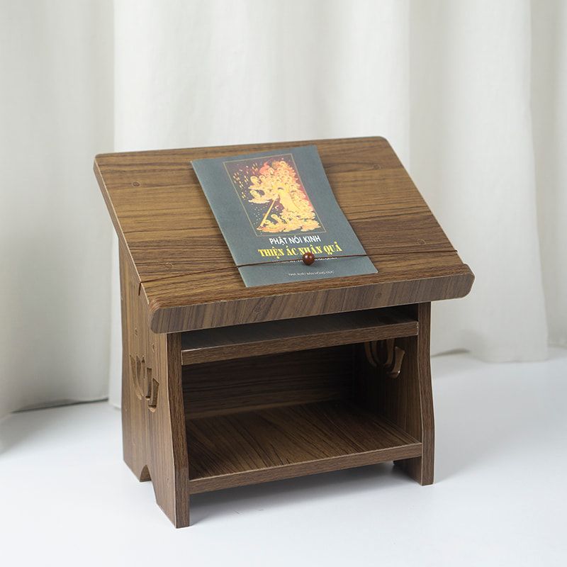 Bàn tụng kinh màu óc chó chắc chắn, bền bỉ - GP270.06