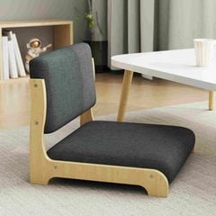 Ghế bệt lưng tựa gỗ vải cao cấp - PG22