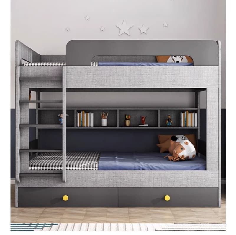 Giường tầng trẻ em, đa năng, với ngăn kéo và tủ đựng đồ tiện dụng - GP362