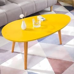 Bàn trà gỗ cao cấp hình trứng bầu dục hiện đại - GP55