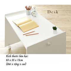 Giường tầng trẻ em kèm bàn học di động - GP365