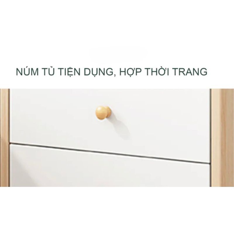 Kệ đầu giường 2 ngăn kéo kèm kệ nhỏ chia ngăn - GP172