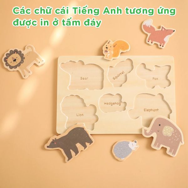 Bảng đồ chơi nhận biết động vật thông minh cho bé TOY08